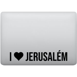 Adesivo de Notebook Eu Amo Jerusalém - I Love Jerusalém