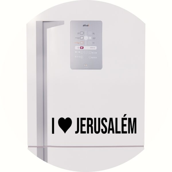 Adesivo de Casa Eu Amo Jerusalém - I Love Jerusalém