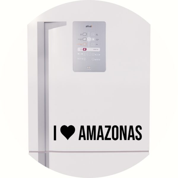 Adesivo de Casa Eu amo Amazonas Am - I Love