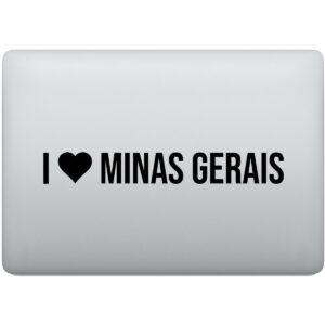 Adesivo de Notebook Eu amo Minas Gerais - I Love MG