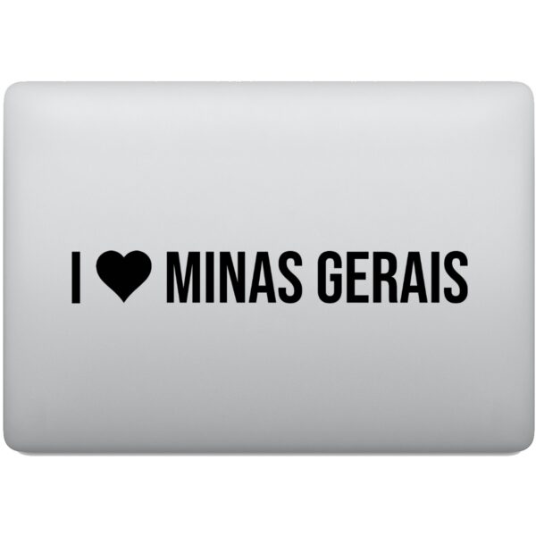 Adesivo de Notebook Eu amo Minas Gerais - I Love MG