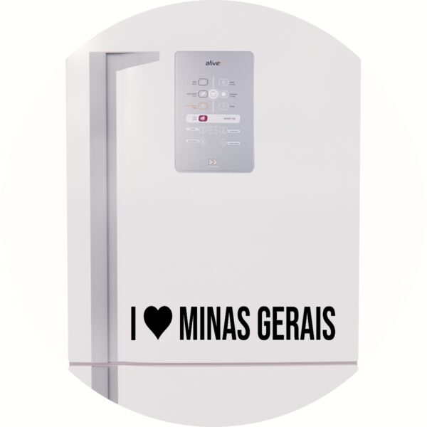 Adesivo de Casa Eu amo Minas Gerais - I Love MG
