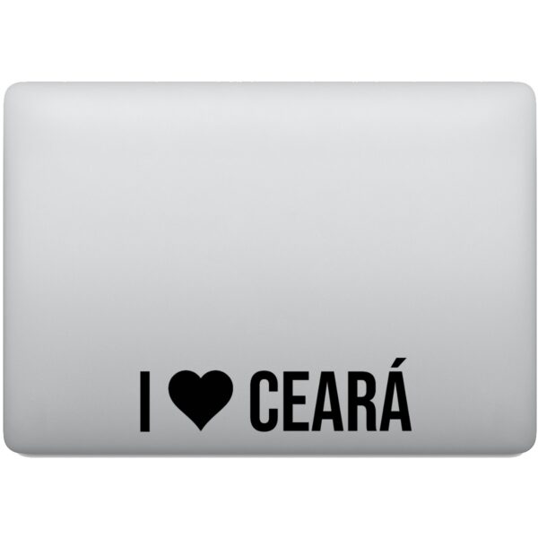 Adesivo de Notebook Eu amo Ceará - I Love CE