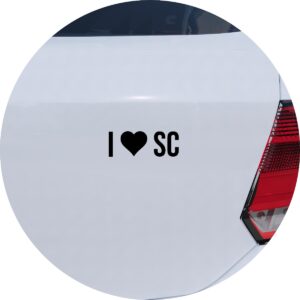 Adesivo de Carro Eu amo Santa Catarina - I Love SC