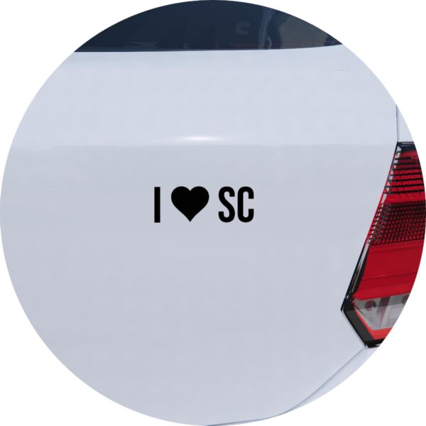 Adesivo de Carro Eu amo Santa Catarina - I Love SC