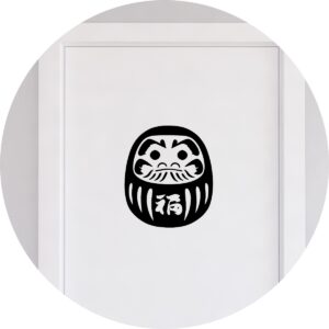 Adesivo de Casa Daruma Zen Budismo