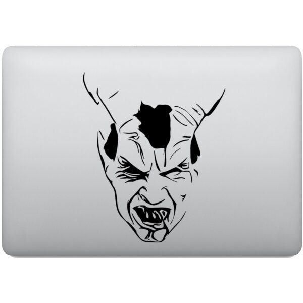 Adesivo de Notebook Cara de Diabo Demoníaco