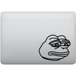 Adesivo de Notebook Meme Sapo Pepe Triste