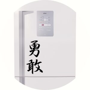 Adesivo de Casa Bravura Kanji Japonês