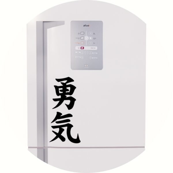 Adesivo de Casa Valentia Kanji Japonês