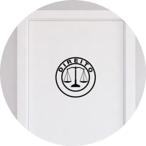 Adesivo de Casa Curso Direito Advocacia