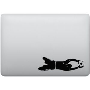 Adesivo de Notebook Futebol Goleiro Defendendo a Bola