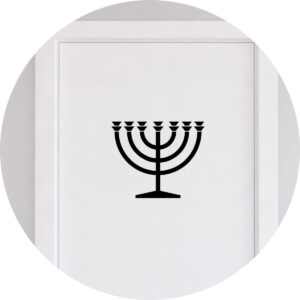 Adesivo de Casa Candelabro Menorah