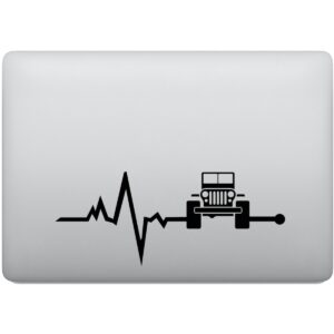 Adesivo de Notebook Jeep Willys na Veia - Amor por Jeep