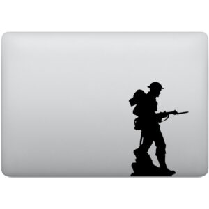 Adesivo de Notebook Perfil Soldado Britânico Ww2