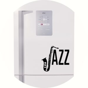 Adesivo de Casa Jazz Saxofone Música Sax