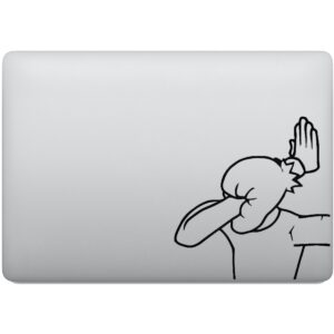 Adesivo de Notebook Facepalm Meme Mão na Cara