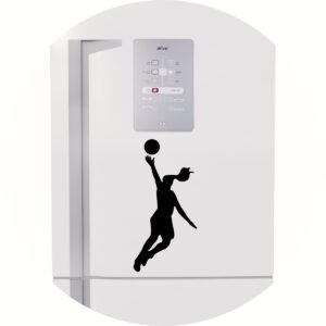 Adesivo de Casa Mulher Jogando Basquete