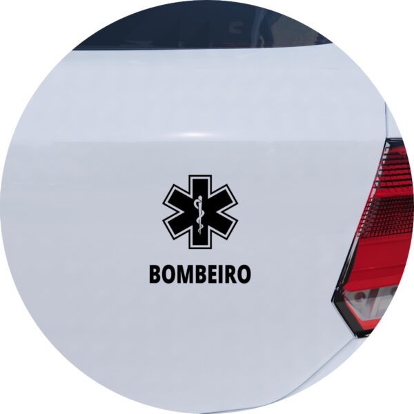 Adesivo de Carro Símbolo Bombeiro Profissão