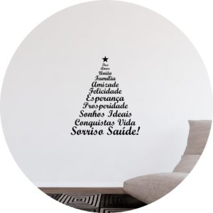 Adesivo de Casa Decorativo De Natal Árvore Dos Desejos
