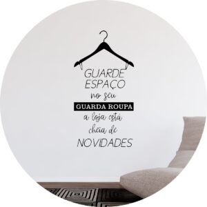 Adesivo de Casa Frase Loja Roupas e Sapatos