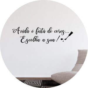 Adesivo de Casa Manicure Cores Esmalte