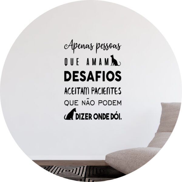 Adesivo de Casa Pet Shop Veterinários Amam Animais