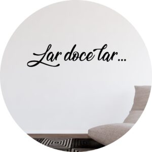 Adesivo de Casa Frase Lar Doce Lar