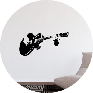 Adesivo de Casa Guitarra Música Guitarrista Rock