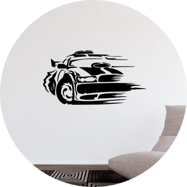 Adesivo de Casa Decorativo Carro Fazendo Drift
