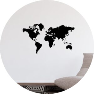 Adesivo de Casa Mapa Mundi