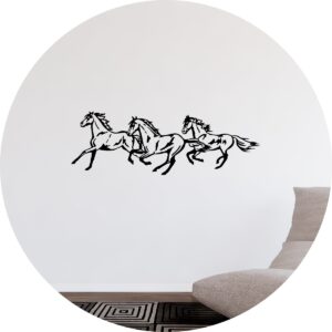 Adesivo de Casa Cavalos Correndo Rodeio