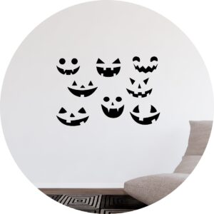 Adesivo de Casa Caretas De Halloween