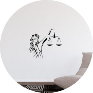 Adesivo de Casa Justiça Balança