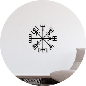 Adesivo de Casa Mitologia Bússola Viking Compass