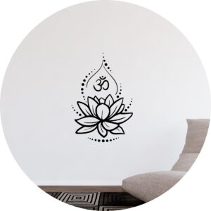 Adesivo de Casa Flor De Lótus Om