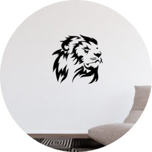 Adesivo de Casa Rosto Leão