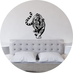 Adesivo de Casa Tigre à Espreita Caçando