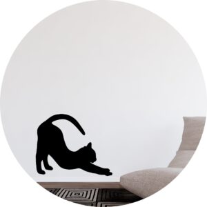 Adesivo de Casa Gato Espreguiçando