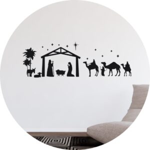 Adesivo de Casa Presépio Natal Nascimento Jesus