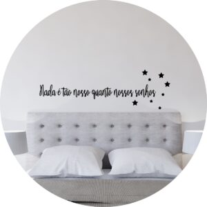 Adesivo de Casa Frase Nossos Sonhos