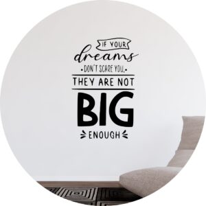Adesivo de Casa If Your Dreams Frase