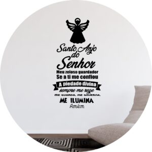 Adesivo de Casa Oração Santo Anjo Do Senhor