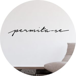 Adesivo de Casa Frase Permita-se