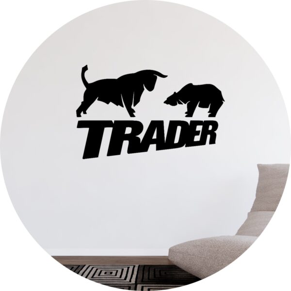 Adesivo de Casa Trader de Ações e Criptomoedas