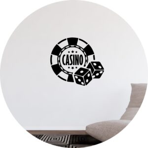 Adesivo de Casa Cassino Sala de Jogos