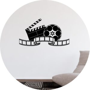 Adesivo de Casa Claquete Rolo De Filme Cinema