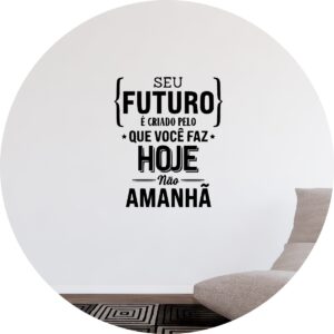 Adesivo de Casa Frase Seu Futuro Empresa