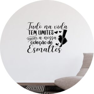 Adesivo de Casa Esmaltes Manicure e Salão de Beleza