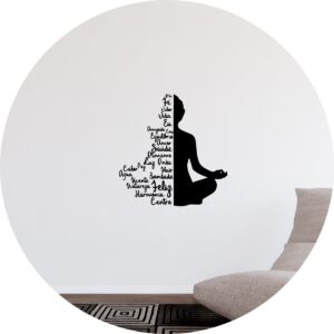 Adesivo de Casa Meditação Positividade Zen Buda Spa
